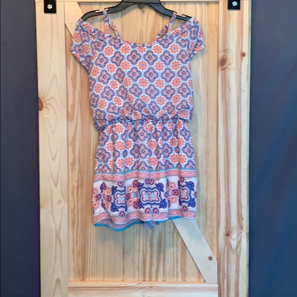 Cold shoulder romper